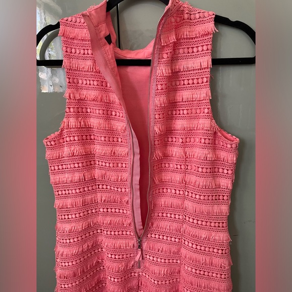 J Crew Coral fringe sleeveless dress - Picture 5 of 6